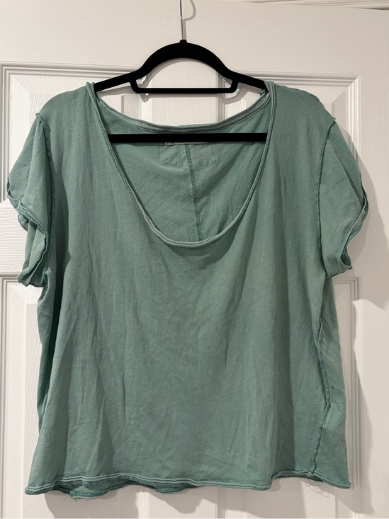 We The Free Tops - We The Free Washed Sage Green Dylan Tee